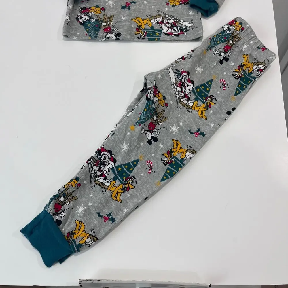 Disney Mickey Mouse Christmas Holiday Toddler Pajama Set ~ 3T
